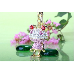 New Desgin Creative Gift Frog Prince Crystal Key Chains