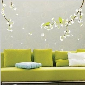 Large-scale Environmental Protection Sakura Pattern DIY Wall Sticker