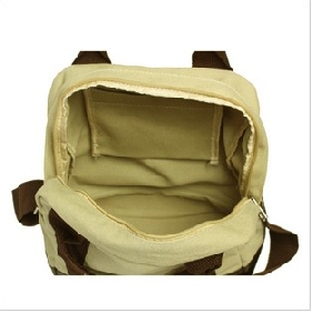 New Desgin Leisure Canvas Pure Color No Pattern Backpacks
