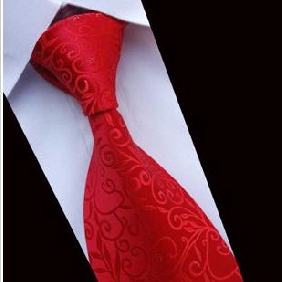 Red Pure Silk Nano Waterproof Men's Wedding Tie
