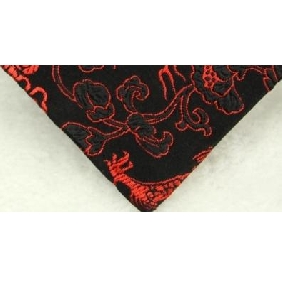 Chinese Style Red Base Dragon Pattern Pure Silk Yarn Dyed Tie