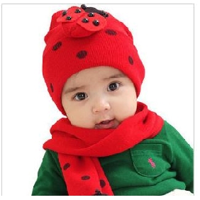 Baby's Beatles Modelling Warm Winter Environmental Protection Cap With Scarf