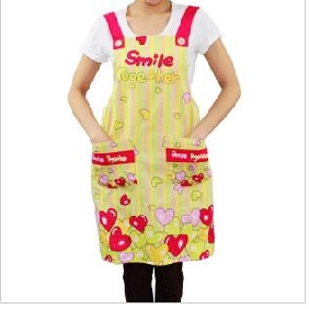 Canvas Thicken Sleeveless Antifouling Apron With Pocket And Button