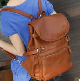 New Desgin Clamshell Pure Color No Pattern Fashion Leisure Backpack