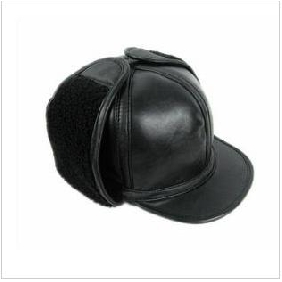 Sheepskin Adjustable Earmuff Warm Winter Elder Peak Cap, Best Gift