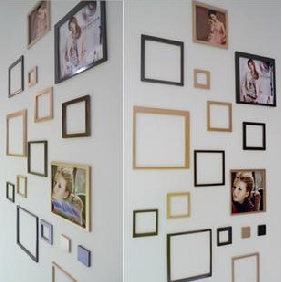 Crystal Relief Material Square Large Size Solid Photo Frame Stickers