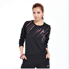 Women's Long Sleeve O-necked Pullover Spring Breathable Sportswear