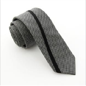 New Design Grid Spell Wool Arrow Type Narrow Leisure Tie