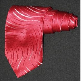Men's Red Printing Pure Silk Allow Type Wedding Tie