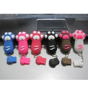 Cute Cat Foot Modeling 8G High Speed Read-write Mini Portable USB Flash Drives