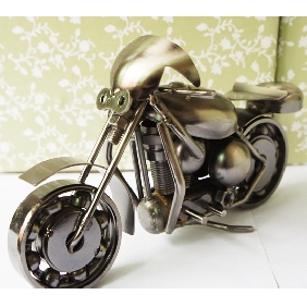 Wrought Iron Motorcycle Modeling, Metal Craft, Personalized Creative Decorative Gift