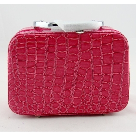 Retro Cute Stone Grain Zipper Make Up Bags