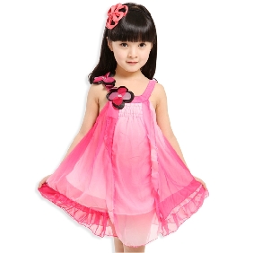 2012 Children Dress Summer Chiffon Princess Dress