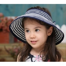 Children's Straw Hat, Sun Hat Butterfly Sun Hat Summer Empty Cap