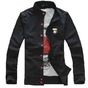 2012 New Men's Casual Cardigan Standing Collar Slim Sweater Jacket