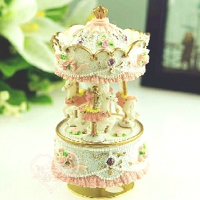 Castle in The Sky Carousel Music Box Creative Friend Birthday Gift