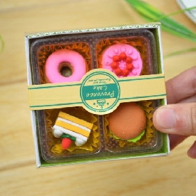 Korea Cartoon Rubber Realistic Food Play House Cute Toy Eraser